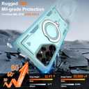 Gritup for Samsung Galaxy S25 Ultra Case:Compatible with MagSafe Function,Metal Kickstand+[HD Screen Protector2],Military Grade Drop Proof Protective Magnetic Case for Galaxy S25 Ultra,Baby Blue