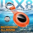 2 x 4 Pack Compatible with Apple Airtag Holder with Keychain,IPX8 Waterproof GPS Cover for Air-Tags Shockproof [Anti-Scratch] Item Finders Case for Pets,Kids,Luggage-Yellow+Brown+Orange+Rosered