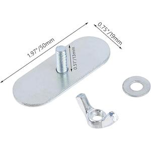 5 Pcs 5 × 40mm Silver Iron Butterfly Nuts with Wing Bolt Sets, Machine Fastener, Fasteners Parts Screws Hand Twist Tighten Wing Nuts for Electronic Equipment