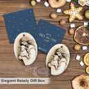 7 x Christian Christmas Ornaments 2026, Religious Gifts Idea for Women Friends Jesus and Lamb Double, Sided Ceramic Christmas Ornaments Holiday Keepsake Christian Gifts for Women Faith Catholic