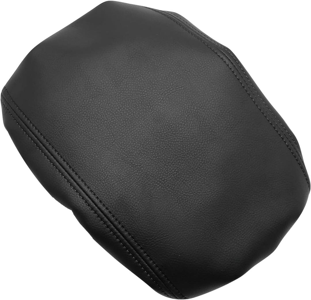 Auto Center Console Cover Car Anti-Scratch Leather Armrest Box Pad Black Stitches Replacement for Dodge RAM 1500 2500 3500 2019-2023 Auto Center Console Cover Car Anti-Scratch Leather Armrest Box Pad Black Stitches Replacement for Dodge RAM 1500 2500 3500 2019-2023