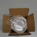 Foaming Hand Soap Dispenser, Glass Foam Soap Dispenser or Lotion Dispenser for Kitchen & Bathroom Refillable Clear Glass Liquid soap Dispenser with Large Silver Pump-1 Pack