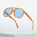 Retro Polarized Aviator Sunglasses Womens Mens Classic 70s 80s Vintage Trendy Square Aviators SJ2174