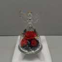 FIACO Gifts for Women Preserved Rose Forever Flower in Glass Angel Figurine Fresh Flowers for Delivery Mothers Day Birthday Gifts for Mom Grandma Wife Sister Red (S Red Roses, Austin, Baby's Breath, Hydrangeas)