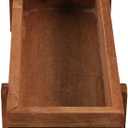 Wooden Planter, Flower Box 8.9x3.3x1.6inch Flower, Rectangle Storage Box Plant Bed for Garden Balcony Yard Potted Plants