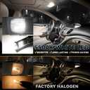 Auto Dynasty 10 Pieces 12V 5500K Interior Car Dome Map Cargo License Plate LED Light Bulbs Kit Compatible with Ford F-150 2009-2014, Pure White