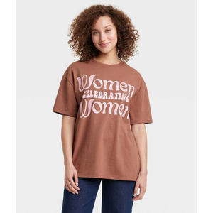 Grayson Threads Women's Women Celebrating Women Short Sleeve Oversized Tee, XL