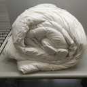 Three Geese Down Feathers Fiber Comforter Alaskan King Size - 750 Fill Power All Season Down Duvet Insert, Ultra-Soft Hotel Collection White Comforter, Baffle-Box Design - Noiseless-Medium Warmth.