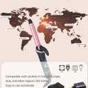 Mini Curling Iron for Short Hair Dual Voltage with European UK Plug Adapter 3/4 Inch Travel Size Small Barrel Curling Iron to Beachy Waves Curls with 30S Fast Heating, 5 Temps for Global
