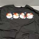 Christmas Sweatshirts for Women Santa Long Sleeve T-Shirt Xmas Holiday Tee Tops size L