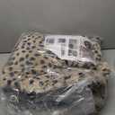 Fluffy Leopard Seat Covers for Cars Front Seat Covers Carseat Front Two Seat Protectors with 2 Neck Pillows for Truck SUV Auto-Beige Leopard Front-6 PCS