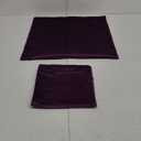 OTOSTAR Pack of 2 Velvet Soft Decorative Throw Pillow Covers Solid Square Cushion Case Home Decor Pillow Covers for Couch Sofa Bedroom Living Room Decorative Pillowcases 20 x 20 Inch (Eggplant Purple)