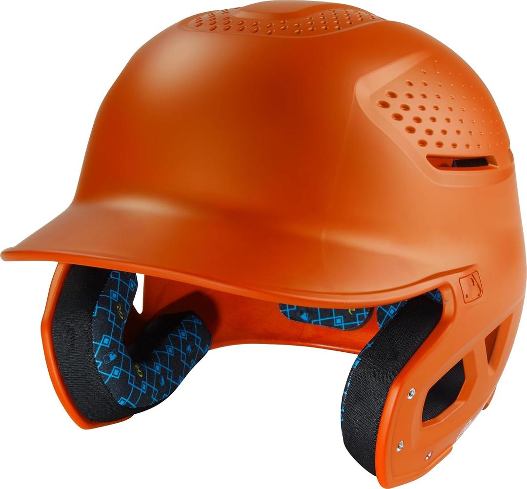 Rawlings | RX2 Series Baseball Batting Helmet | Matte | Junior | Athletic Orange, Athletic Orange, Junior (6 3/8" - 7 1/8")