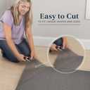 Veken 2x8 Ft Rug Pad Gripper for Hardwood Floors, Non Slip Dark Grey Rug Pads for Area Rugs, Thick Rug Grippers for Tile Floors, Under Carpet Anti Skid Mat, Keep Your Rugs Safe and in Place