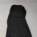 BTFBM Women's Ruched Bodycon Dress Summer Casual Sleeveless Back Slit Elegant Club Evening Party Cocktail Maxi Dresses (Large, Black)