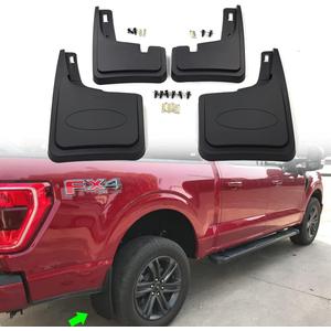 F150 Mud Flaps for Ford F-150 2021-2025 (Excludes Raptor Models) All Weather Mudflaps Splash Guards for Trucks/Front Rear 4pc Set/No Need to Drill Holes/Only Fit No Fender Flares' Model