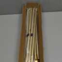 Gold Curtain Rod for Windows 30 to 60 Inch, 2 Pack 5/8 Inch Diameter Adjustable Curtain Rods With Brackets, Heavy Duty Easy to Install, Suitable for Bedrooms and Outdoor