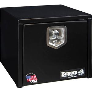 Buyers Products 1703330 Black Steel Underbody Truck Box with T-Handle Latch, 16 x 14 x 18 Inch