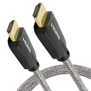 GE 4K HDMI Cable, 6 ft. HDMI 2.0 High Speed 18 Gbps with Ethernet, 4K 60Hz, 1440p 1080p 120Hz, HDR, for HDTV, Streaming, Blu-ray, Gaming, PS4 Pro PS5 Xbox, 33522
