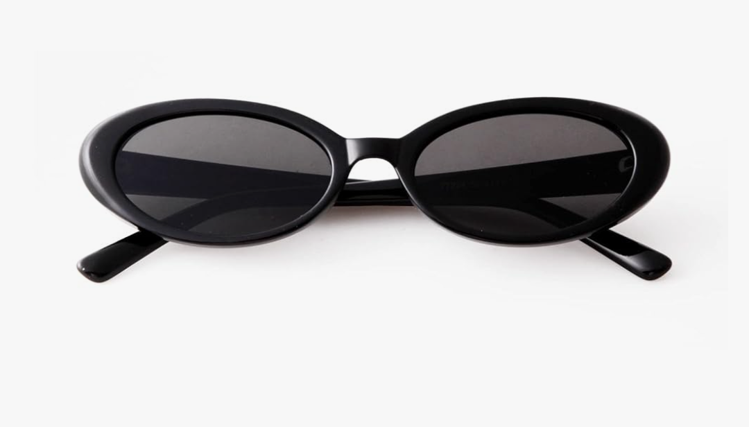 90s Sunglasses for Women Men Retro Small Oval Sunglasses