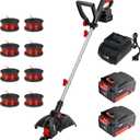 MZK 20V 12'' Cordless String Trimmer, Grass Trimmer&Edger with Replacement Spools,2307116