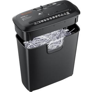 Bonsaii 8-Sheet Strip-Cut Shredder for Home  Compact Home Office Paper Shredder with Overheat Protection, Capable of Shredding CDs and Credit Cards, Includes a 3.4-Gallon Waste Bin