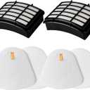 2Pack Hepa & Felt Filters Replacement for Shark Navigator Lift-Away ZU503AMZ NV350 NV351 NV352 NV355 NV356E NV357 NV360 NV370 NV391 UV440 UV490 UV500 UV540 UV541 UV550 Vacuums, Part XFF350 & XHF350