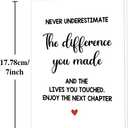 4 x Funny Retirement Card for Women Men | Farewell Card for Coworker Leaving, New Job Card for Boss Friends, New Home Card Gift for Her Him