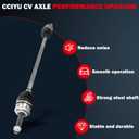 CCIYU CV Axle Shaft Assembly for Hyundai Elantra 2014-2016, for Hyundai Elantra Coupe 2014, for Hyundai Elantra GT 2013-2018 66-3769 Front Right