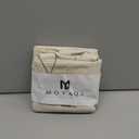 Moyaqi Canvas Tote Bag with Yoga Mat Carrier Pocket Carryall Shoulder Bag for Office, Workout, Pilates, Travel, Beach and Gym (Beige)