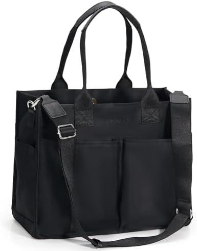 Chinllo Tote Bags for Women, Compartments Nylon Large Tote Handbags