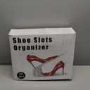 Shoe Slots Organizer 20 Pack - Shoe Stackers, Space Savers 50%, 4 Levels Adjustable, Double Layer Holders for Closet, White