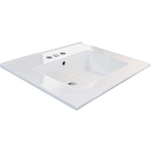 Bush Furniture 32Wx18.5D Inch Ceramic Drop In Basin