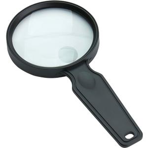 Carson MagniView 2X Power Compact and Lightweight Hand-Held Magnifier with 4.5X Spot Lens for Reading, Hobby, Crafts, Inspection and Low Vision Tasks (DS-36)