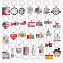 Landical 30 Pcs Silver Us City State Souvenirs Gifts Chicago Metal Keychain Nyc Keychains Florida Gifts Texas Bulk Travel