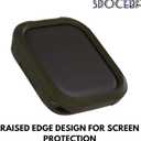 3 x Rugged Case Compatible with Apple Watch Case Series 9/8/7 45mm Series 6/SE/5/4 44mm, Soft TPU Shockproof Bumper Drop Proof Protective Cover for iWatch Accessories (Dark Green)