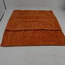 CaliTime Fall Throw Pillow Covers Decorative 20 X 25 Inches Pack of 2 Cozy Chenille Standard Pillow Shams Cases for Couch Sofa Bed Living Room Home Burnt Orange