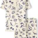 Gymboree Boys' 100% Cotton Short Sleeve Top and Shorts, Gymmies Pajama Set 6