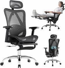 TRALT Office Chair Ergonomic Desk Chair, 330 LBS Home Mesh Office Desk Chairs with Wheels, Comfortable Gaming Chair, High Back Office Chair for Long Hours (Black) TRALT Office Chair Ergonomic Desk Chair, 330 LBS Home Mesh Office Desk Chairs with Wheels, Comfortable Gaming Chair, High Back Office Chair for Long Hours (Black)