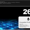 26X Toner Cartridge Black for HP 26X CF226X 26A CF226A Printer Laser Jet Pro M402n M426fdw Toner Cartridges M402dn M402dw M402m M402 Pro MFP M427dw M426dw M426fdn M426, 2 Pack CF226 226X HP26X HP26A