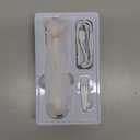 Bikini Trimmer for Women, 2 in 1 Electric Shaver for Women, Pubic Hair Trimmer Waterproof IPX7 with LED, Bikini Razor for Leg Arm Underarm Bikini Area, Pull Bows Gift Box for Friends - Shell White