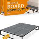 Meliusly Heavy Duty 10mm Bunkie Board King Size (76x80'') Patent Pending Low Profile Bed Board Design - Breathable, Noise Minimizing, Moisture Resistant Bunkieboards, Low Profile Bed Support