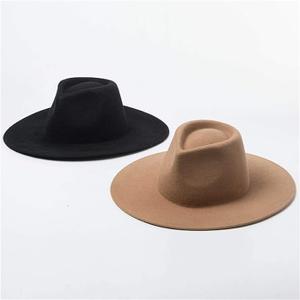 2 Pcs Classic Western Cowboy Hat for Men Felt Wide Brim Hats Women Belt Buckle Panama for Adults Kids Party