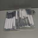 Zhehao 100 Pcs Steak Knives 8.39 Inches Rounded Serrated Steak Blade Knife Stainless Steel Round Tip Knife with Plastic Handle for Kitchen Butter Restaurant (Black)