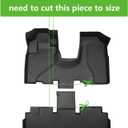 HAFIDI® Floor Mats Fit for 2002-2006 Honda CRV (Fixed Cab Center Armrest Box Need to Cut) All Weather Protection TPE Anti-Slip Automotive Floor Liners Custom Accessories, Black