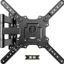 USX Mount TV Wall Mount for Most 26-60 Inch TVs up to 77 lbs, Full Motion Wall Mount TV Bracket with Swivel Tilt Single Stud Design for Corner, Max VESA 400x400mm fit Most 32 40 42 43 50 55 60 TVs