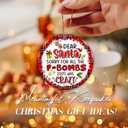 Funny Ornament 2025  Adult Humor Ornament, Dear Santa Sorry for All The F-Bombs 2025 was Crazy  Adult Humor Holiday Decoration, Gag Gift, White Elephant, Secret Santa Stocking Stuffer