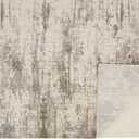 9' X 12' Ivory And Brown Abstract Area Rug