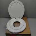 Mayfair NextStep2 Toilet Seat with Built-In Potty Training Seat, Slow-Close, Removable that will Never Loosen, Round, White