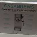 CASABREWS CM5418 Espresso Machine 20 Bar, Compact Espresso Maker with Steam Milk Frother, Stainless Steel Coffee Machine with 34oz Removable Water Tank for Cappuccino, Small Latte Machine, Silver